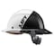 Dax Hard Hats Hard Hat Carbon Fiber Full Brim 50-50 (White/Black) HDF50C-19WC - alternate 1
